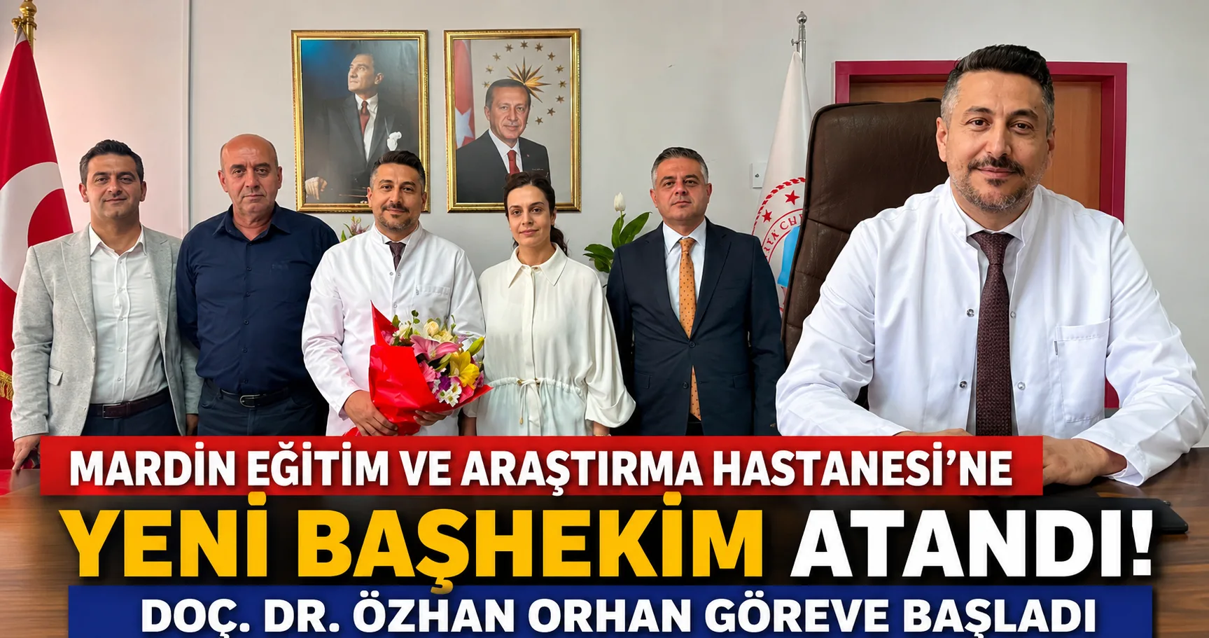 MARDİN EĞİTİM VE ARAŞTIRMA HASTANESİ'NE YENİ BAŞHEKİM DOÇ. DR. ÖZHAN ORHAN GÖREVE BAŞLADI