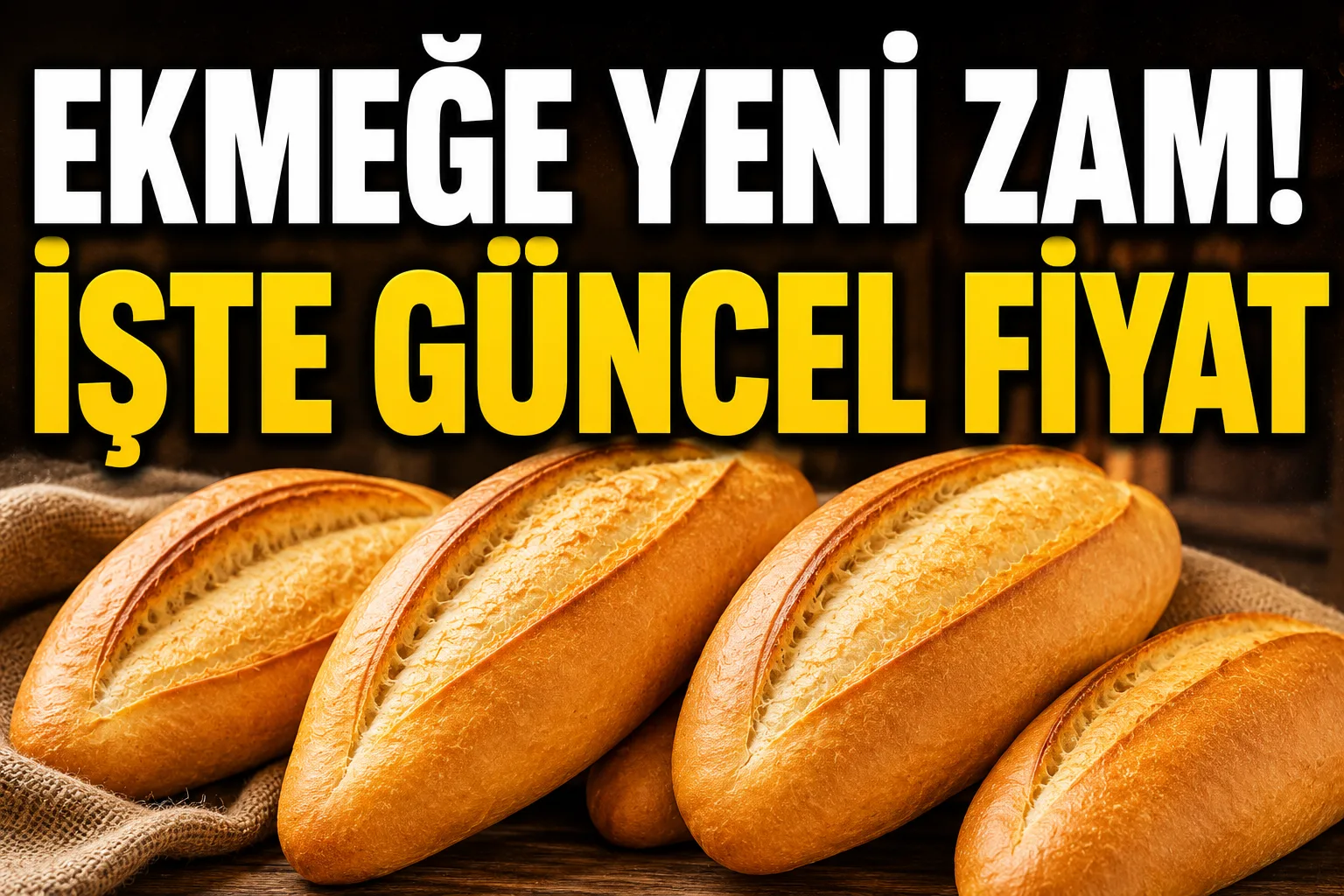 Ekmeğe zam geldi